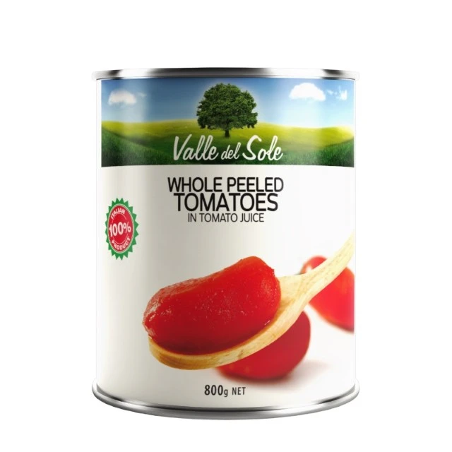 Valle Del Sole Whole Peeled Tomatoes 800G